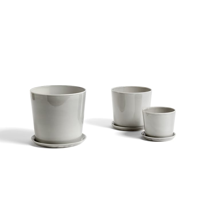 Botanical Family kruka - light grey, large, med fat Ø18 cm - HAY