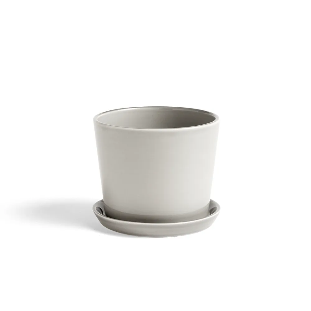 Botanical Family kruka, light grey, medium, med fat Ø13.5 cm HAY