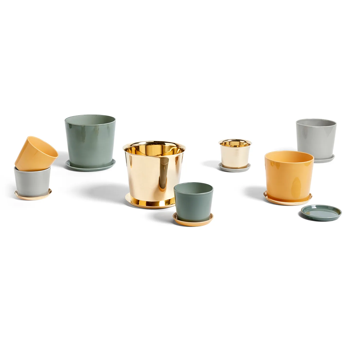 Botanical Family kruka mässing, M Ø14,5 cm HAY