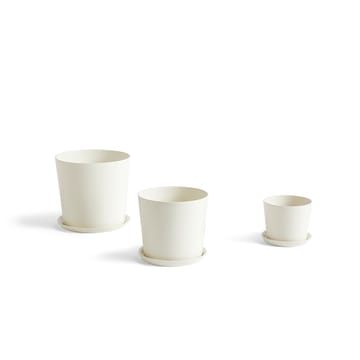 Botanical Family kruka - offwhite, large, med fat Ø18 cm - HAY