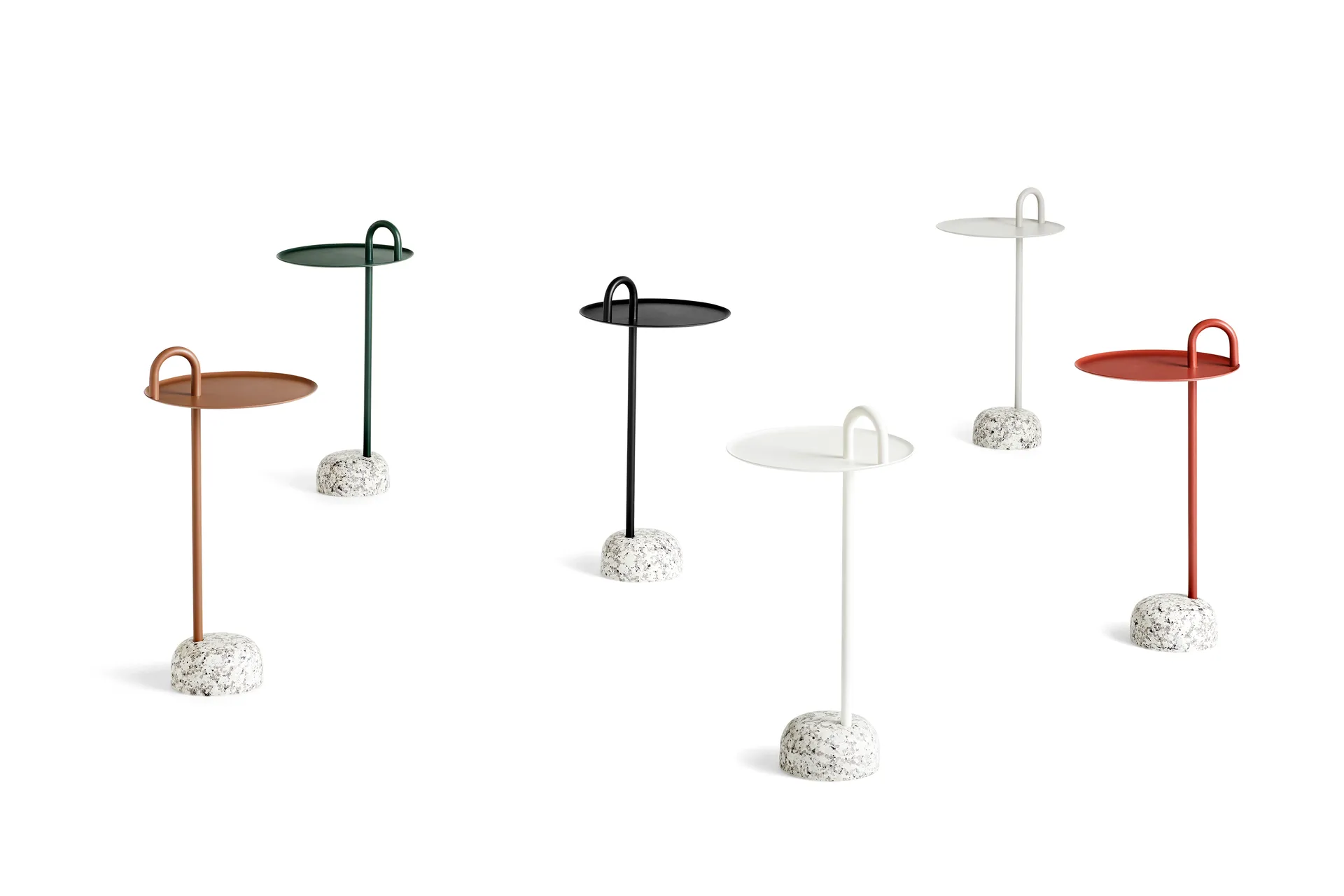 Bowler sidobord, Cream white-granite HAY