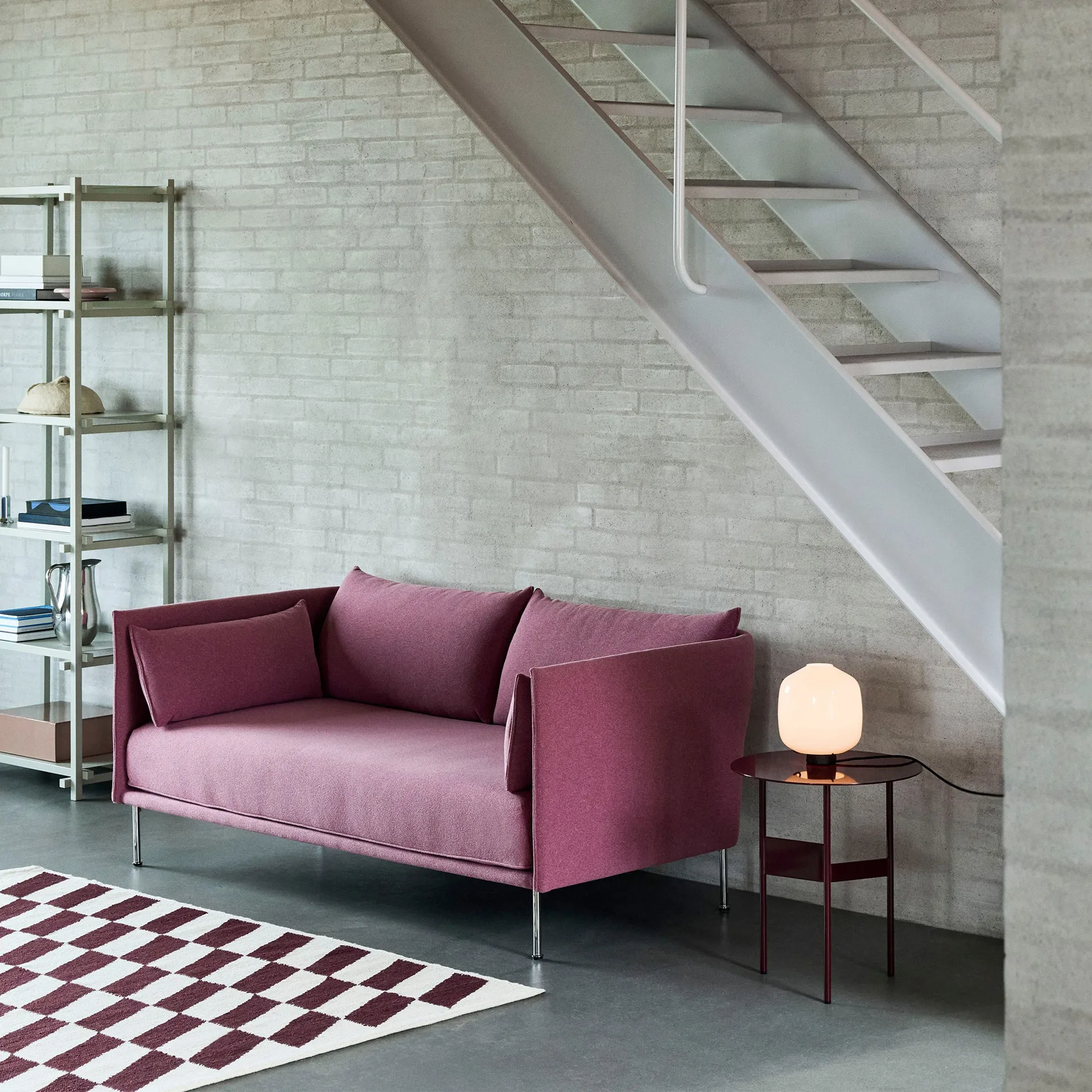 Buoy bordslampa Ø20 cm, Opal glass-soft black HAY