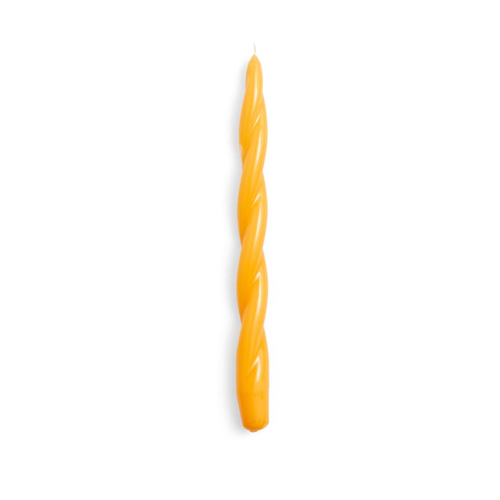 Candle Long Soft Twist ljus - Yellow - HAY