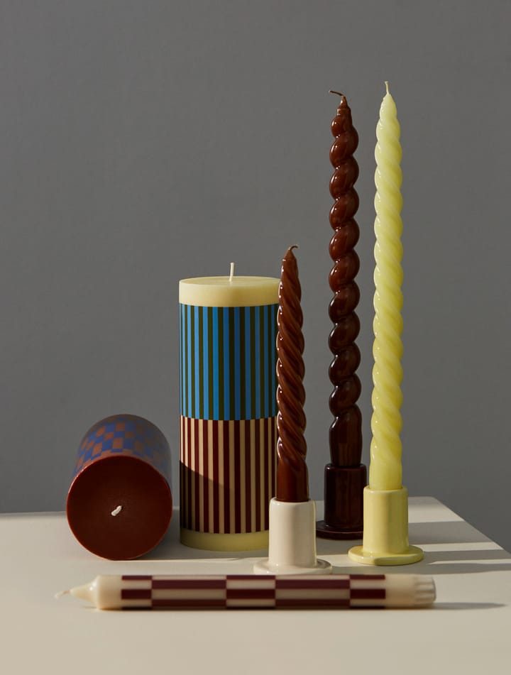 Candle Long Spiral ljus - Brown - HAY
