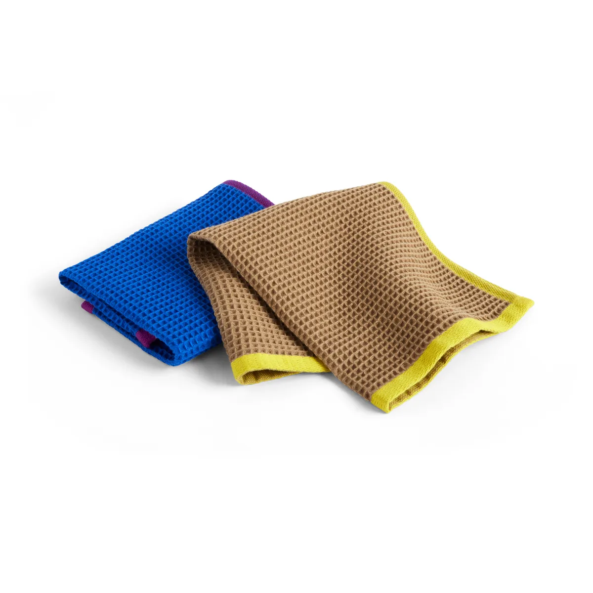 HAY Canteen disktrasa 31x31 cm 2-pack Blue/fuchsia-Beige/yellow