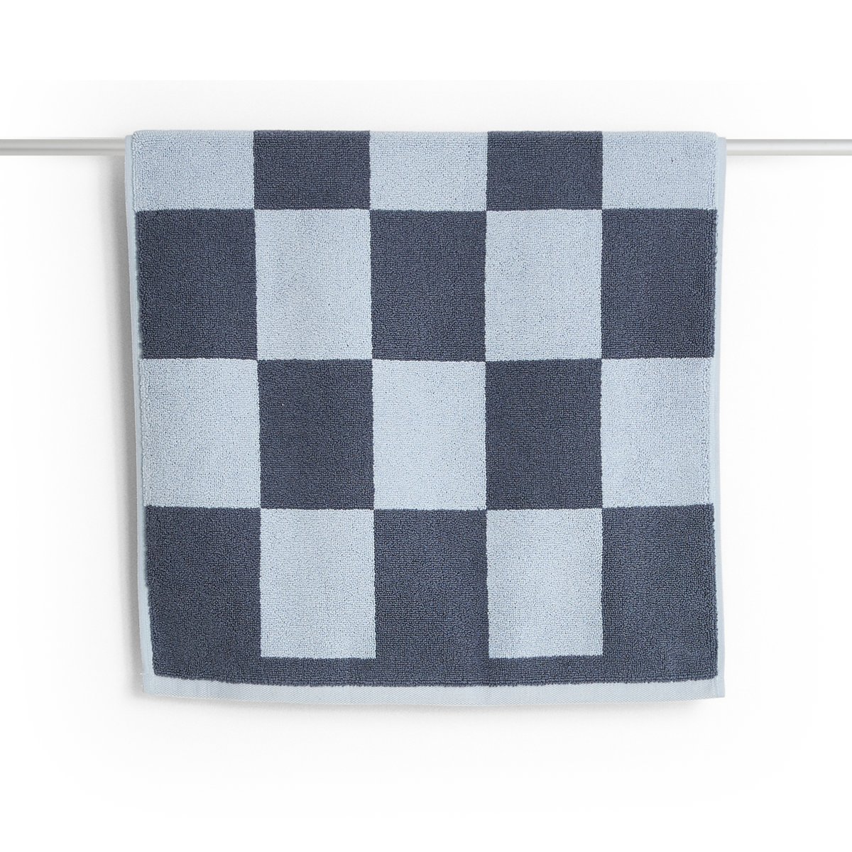 HAY Check badrumsmatta 50x90 cm Steel blue | Skandinavisk Design | Badrumsmattor | Blå