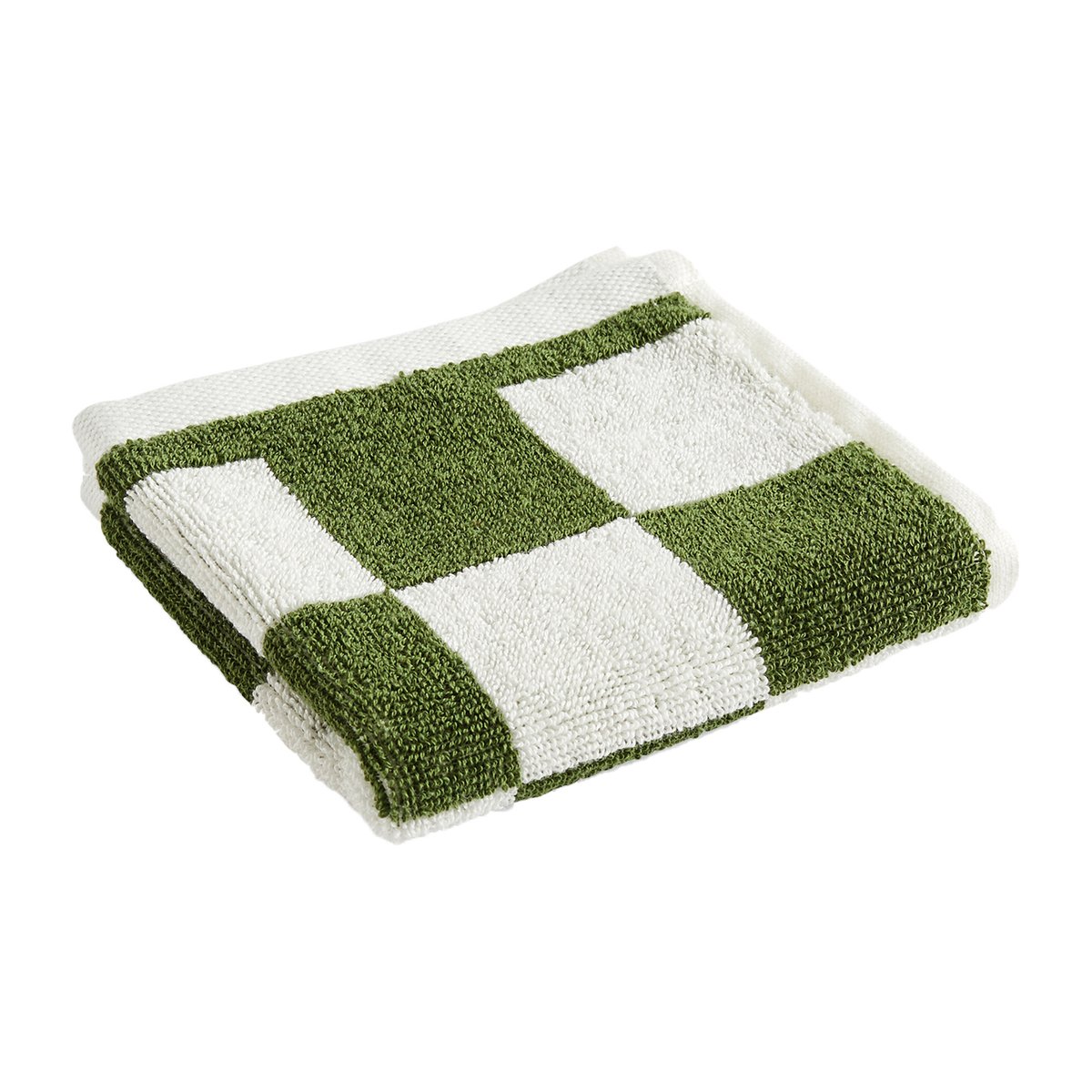HAY Check handduk 30x30 cm Matcha | Skandinavisk Design | Handdukar | Brun