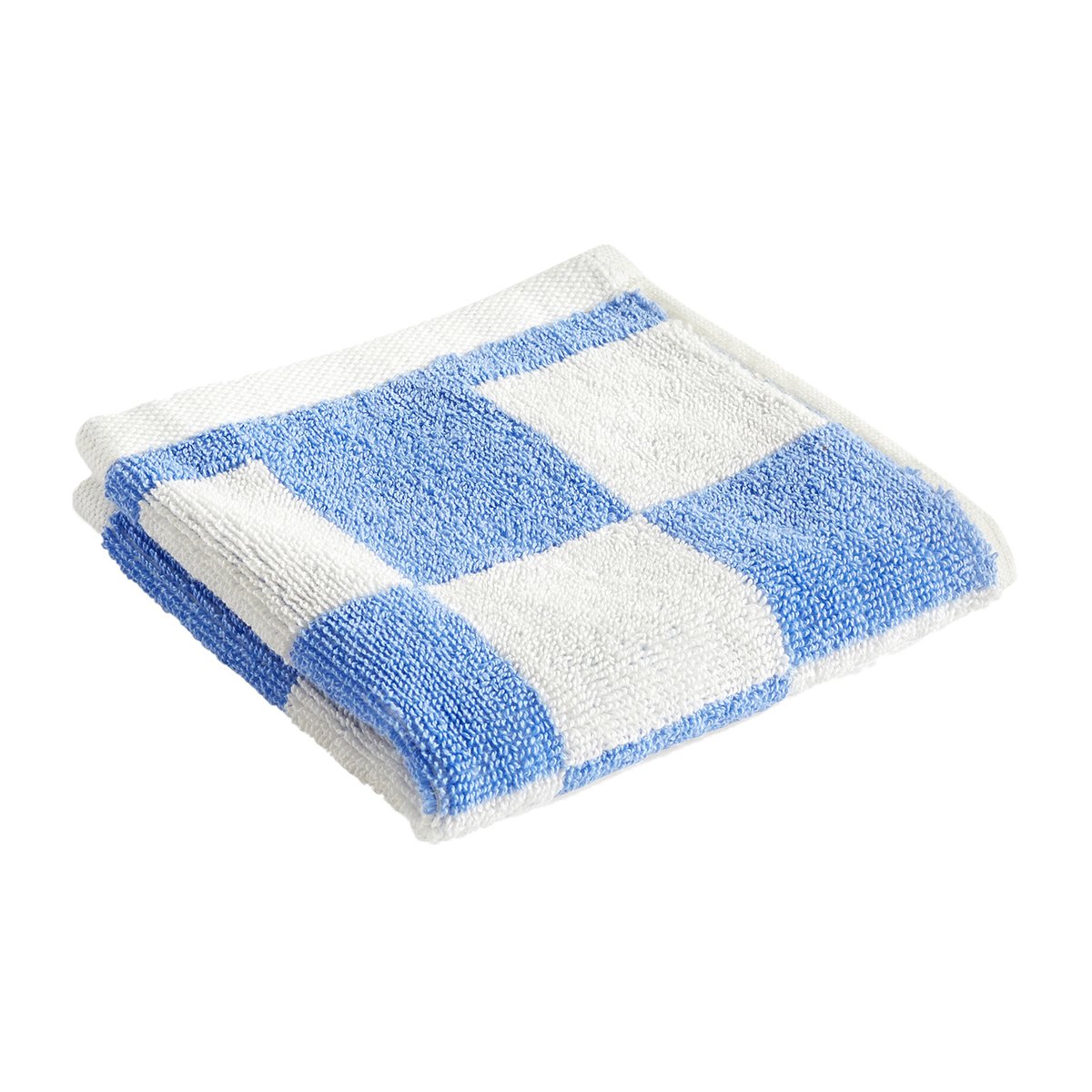 HAY Check handduk 30x30 cm Sky blue | Skandinavisk Design | Handdukar | Blå