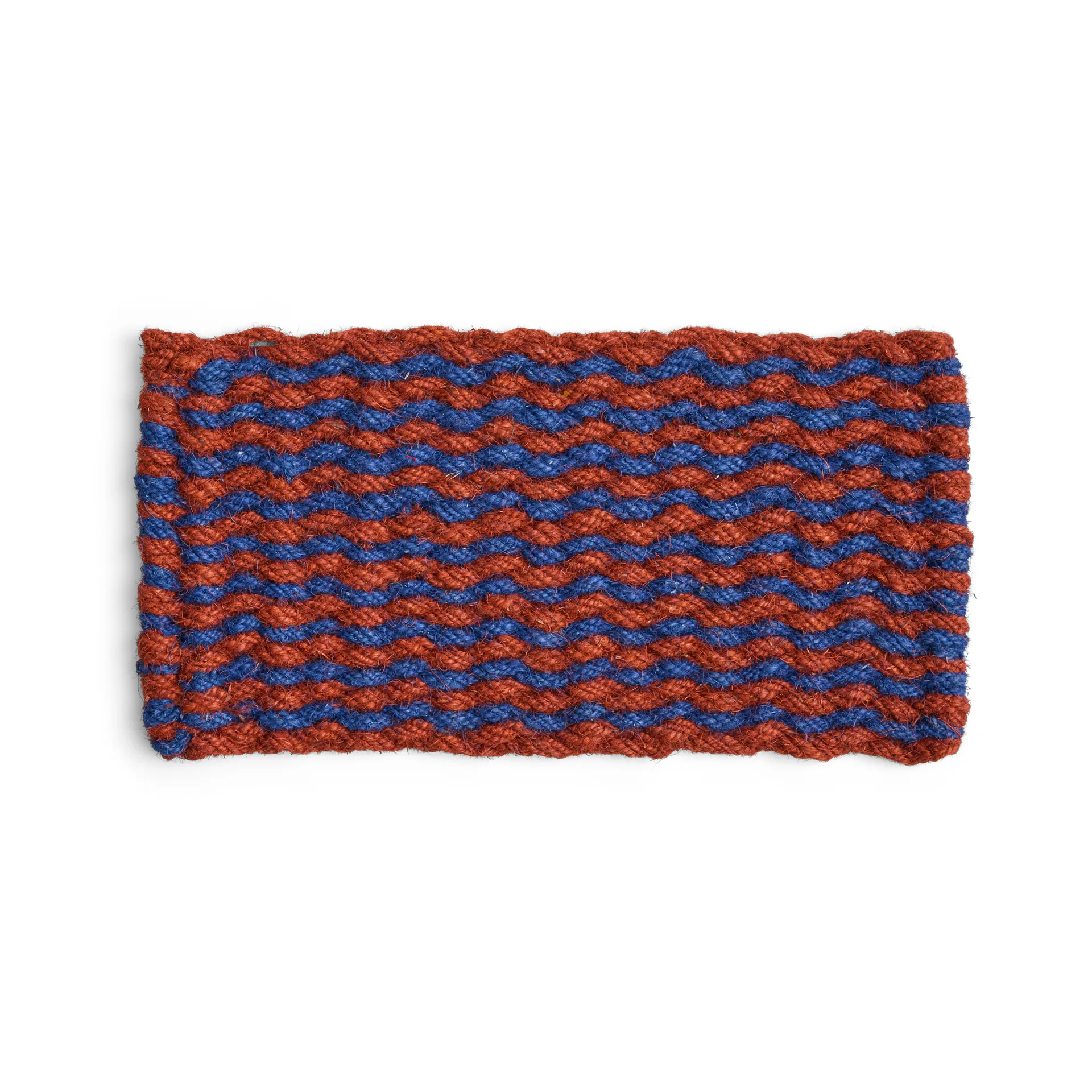 Coco Stripe Wave dörrmatta, Brown-navy HAY