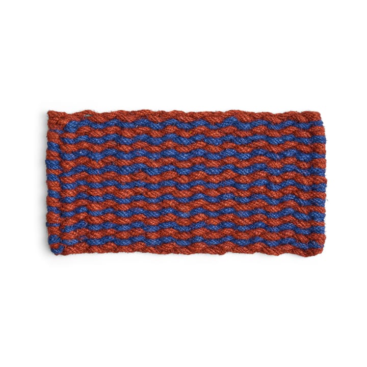 Coco Stripe Wave dörrmatta, Brown-navy HAY