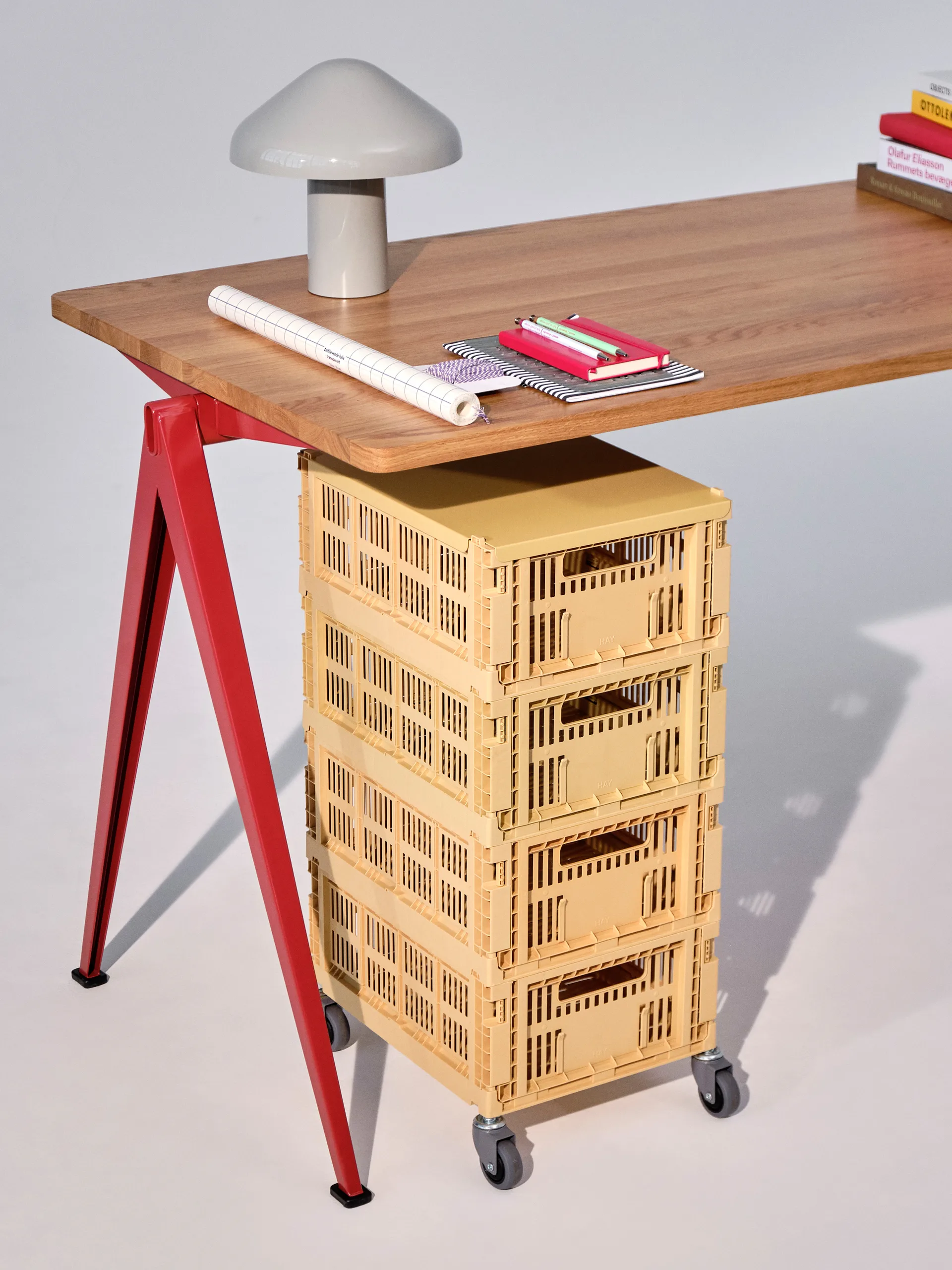 Colour Crate hjul 4-pack, Stor HAY