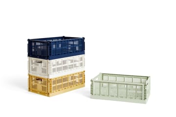 Colour Crate L 34,5x53 cm - Dark blue - HAY