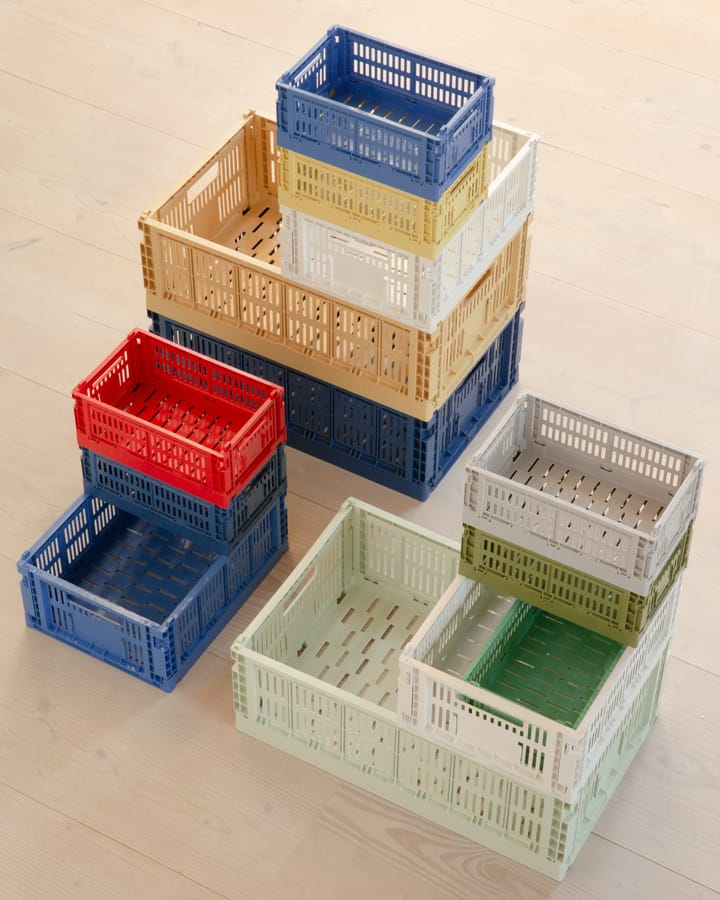 Colour Crate L 34,5x53 cm - Golden yellow - HAY