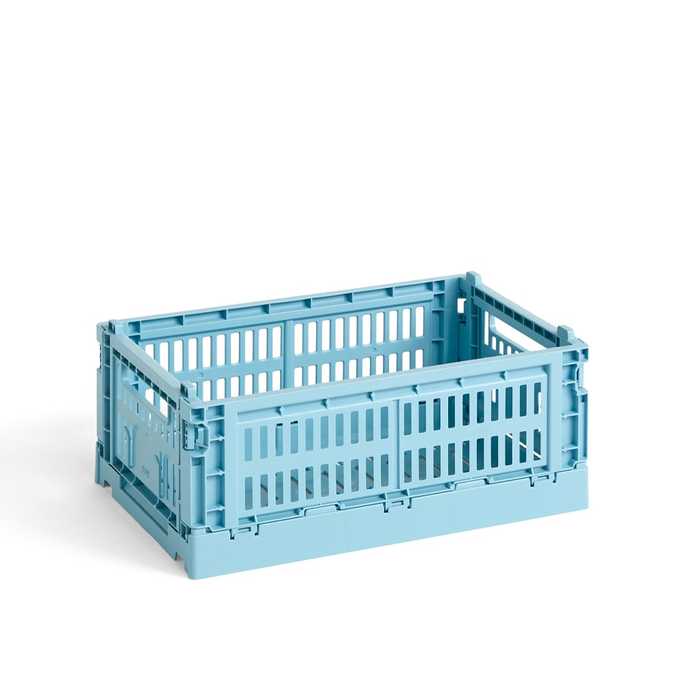 HAY Colour Crate S 17x26,5 cm Light blue | Skandinavisk Design | Förvaringskorgar | Blå