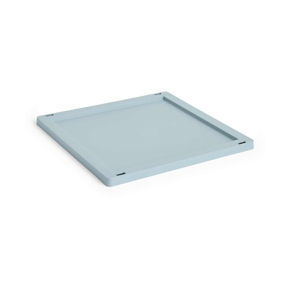 HAY Colour Crate Square/Cube lock plastic medium Dusty blue