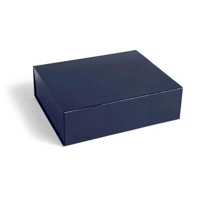 Colour Storage L låda med lock 34,5x41,5 cm - Midnight blue - HAY