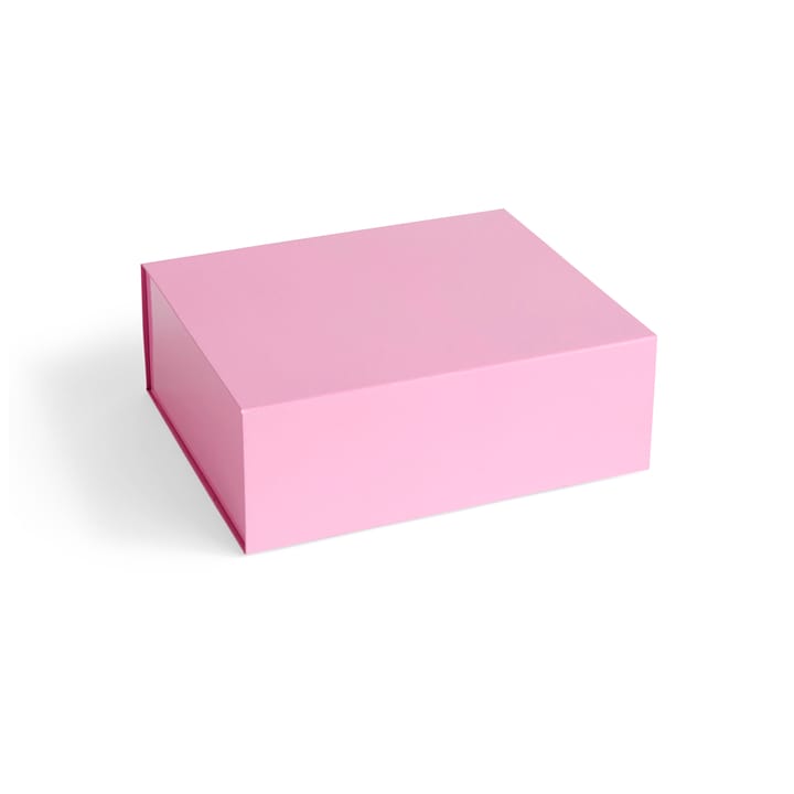 Colour Storage M låda med lock 29,5x35 cm - Light pink - HAY