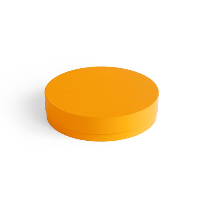 Colour Storage Round låda med lock Ø24 cm - Egg yolk - HAY