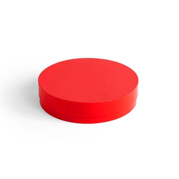 Colour Storage Round låda med lock Ø24 cm - Vibrant red - HAY
