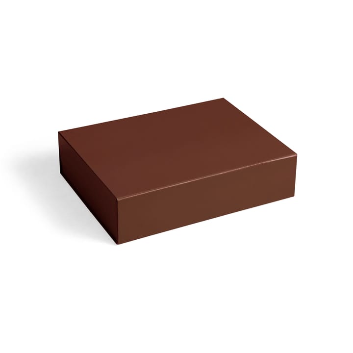 Colour Storage S låda med lock 25,5x33 cm - Milk chocolate - HAY