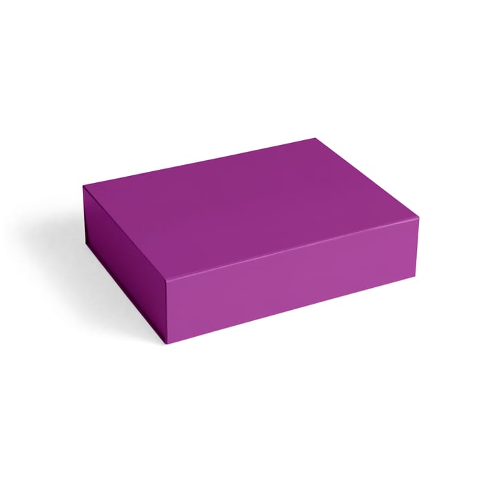 Colour Storage S låda med lock 25,5x33 cm - Vibrant purple - HAY