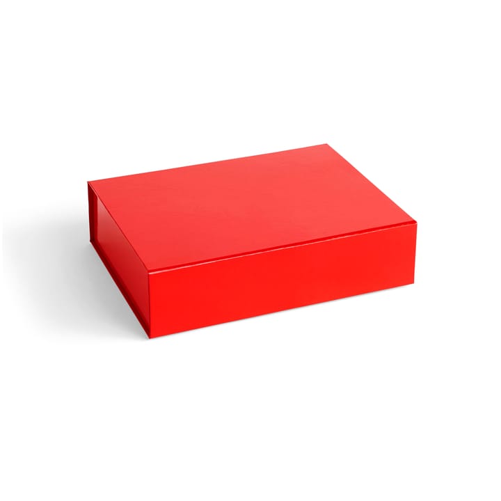 Colour Storage S låda med lock 25,5x33 cm - Vibrant red - HAY