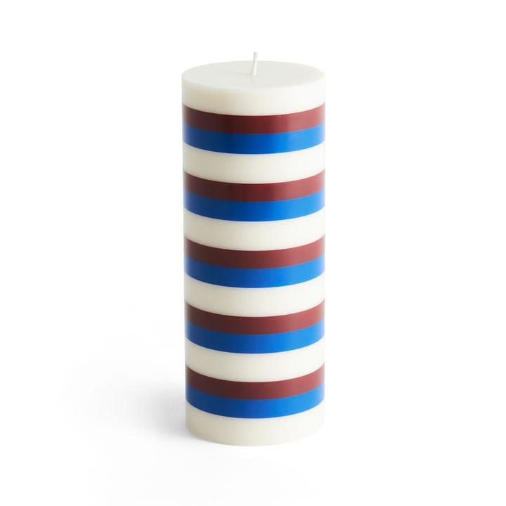 Column Candle blockljus medium 20 cm - Off white-brown-blue - HAY