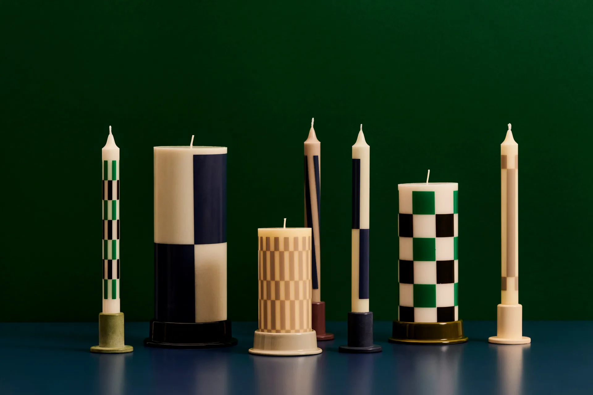 Column Candle blockljus small 15 cm, Cream-sand HAY