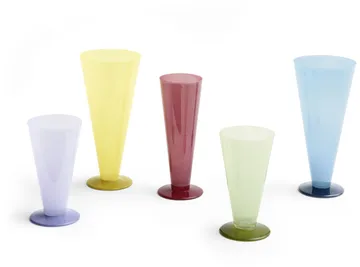 Conical vas - Yellow-lime green, large - HAY