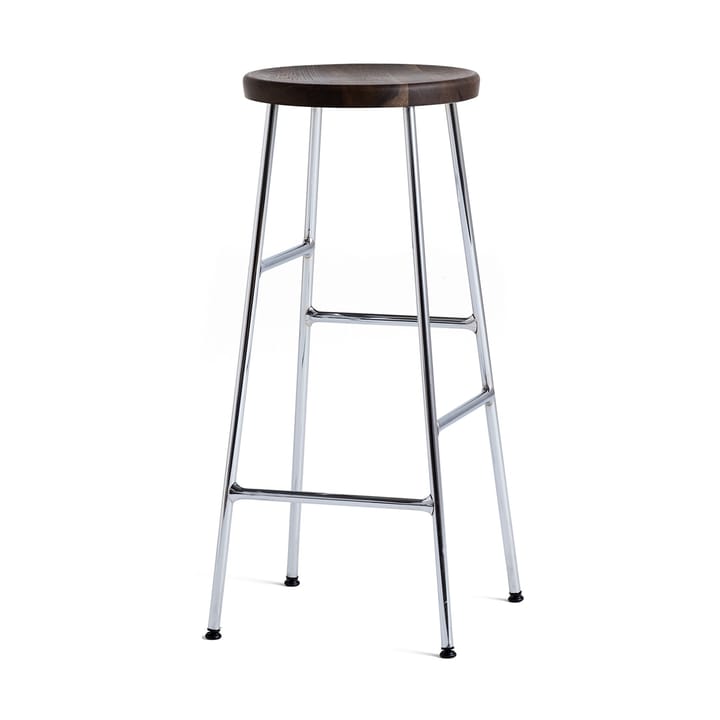 Cornet barpall 75 cm - Smoked oiled oak-chrome - HAY