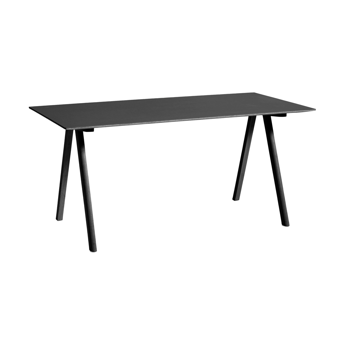 HAY CPH10 2.0 skrivbord 80x160 cm Black laminate-oak veneer