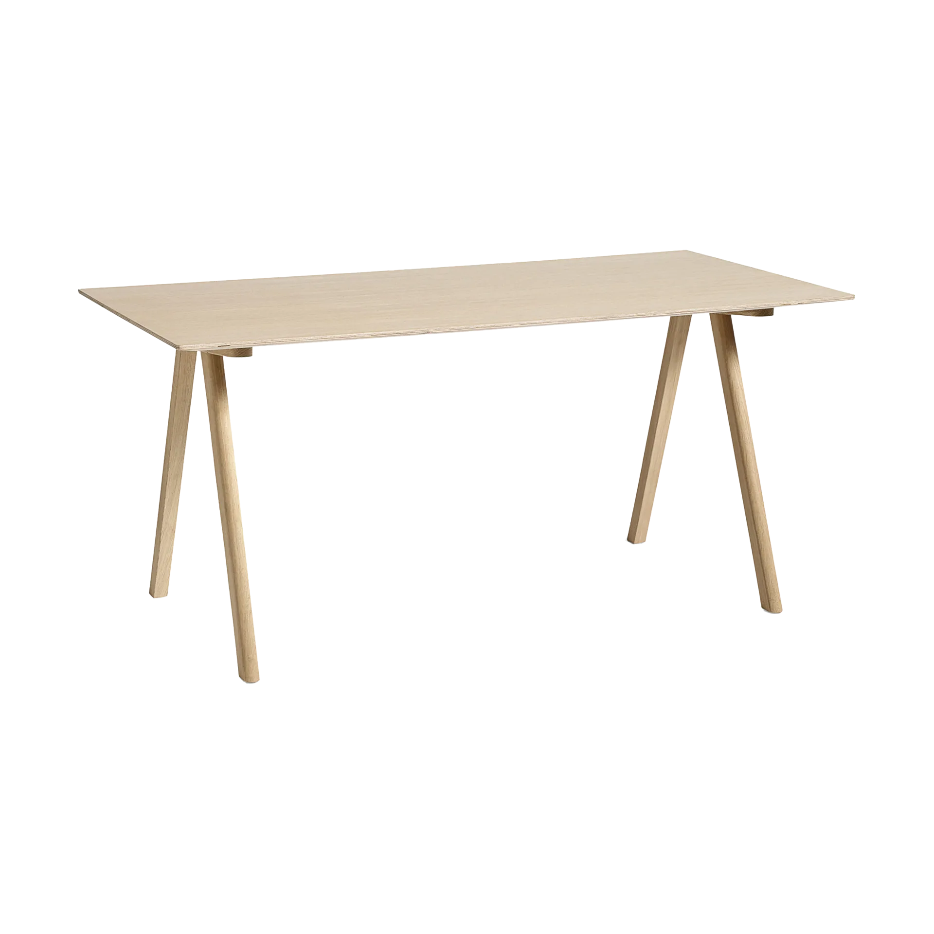 CPH10 2.0 skrivbord 80x160 cm, Lacquered oak-oak veneer HAY
