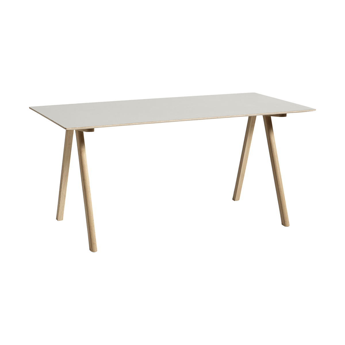 HAY CPH10 2.0 skrivbord 80x160 cm Off white linoleum-lacq. oak