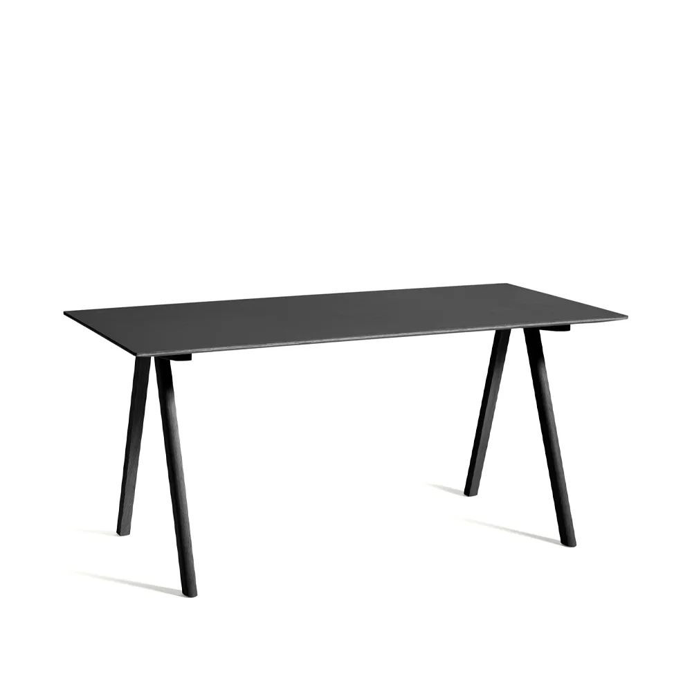 CPH10 skrivbord, Black linoleum-ekstativ svart HAY