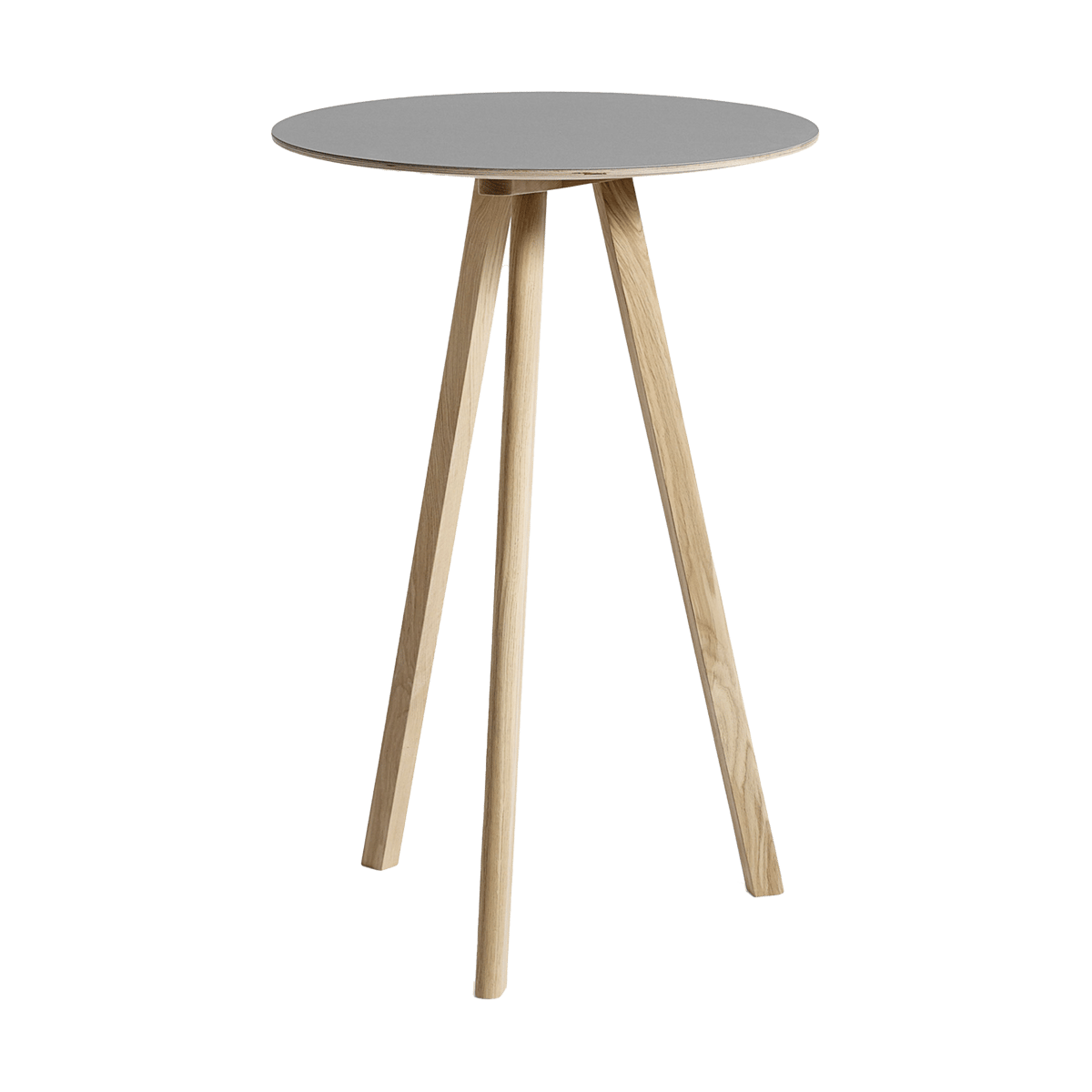 HAY CPH20 2.0 barbord 70 cm Grey linoleum-lacquered oak