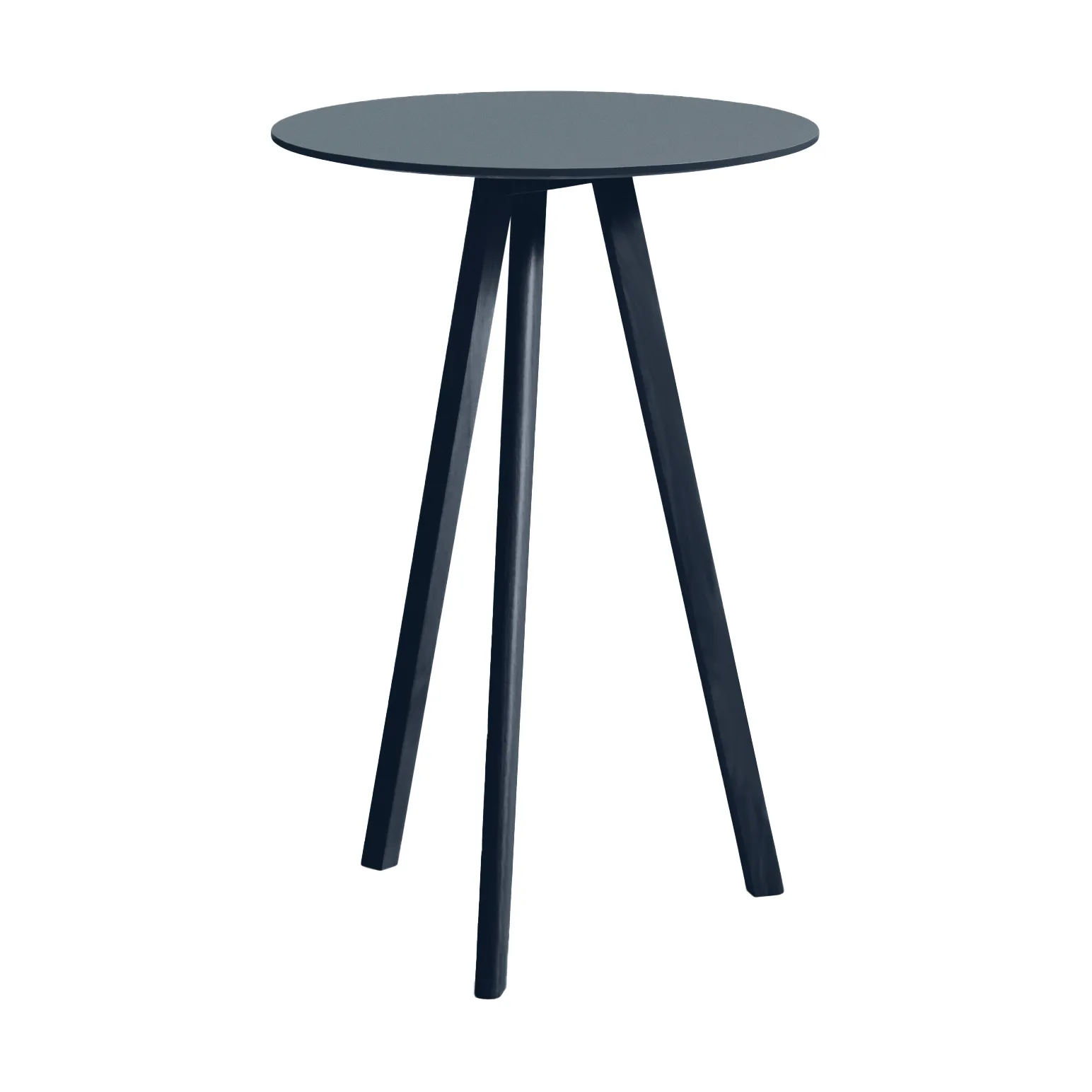 CPH20 2.0 barbord Ø70 cm, Smokey blue linoleum-Deep blue HAY