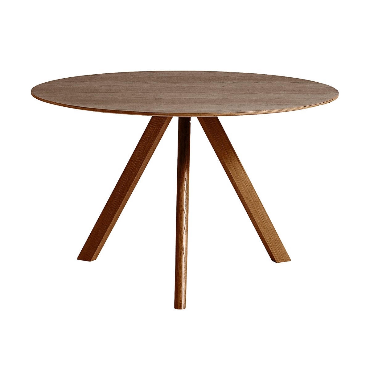 HAY CPH20 2.0 matbord 120 cm Lacquered walnut | Skandinavisk Design | Matbord | Vit