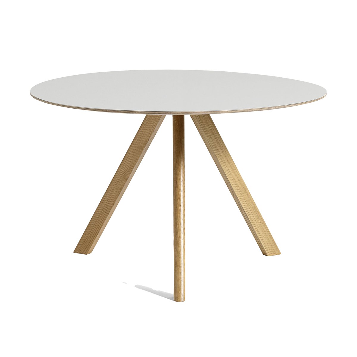 HAY CPH20 2.0 matbord 120 cm Off white linoleum-lacq. oak