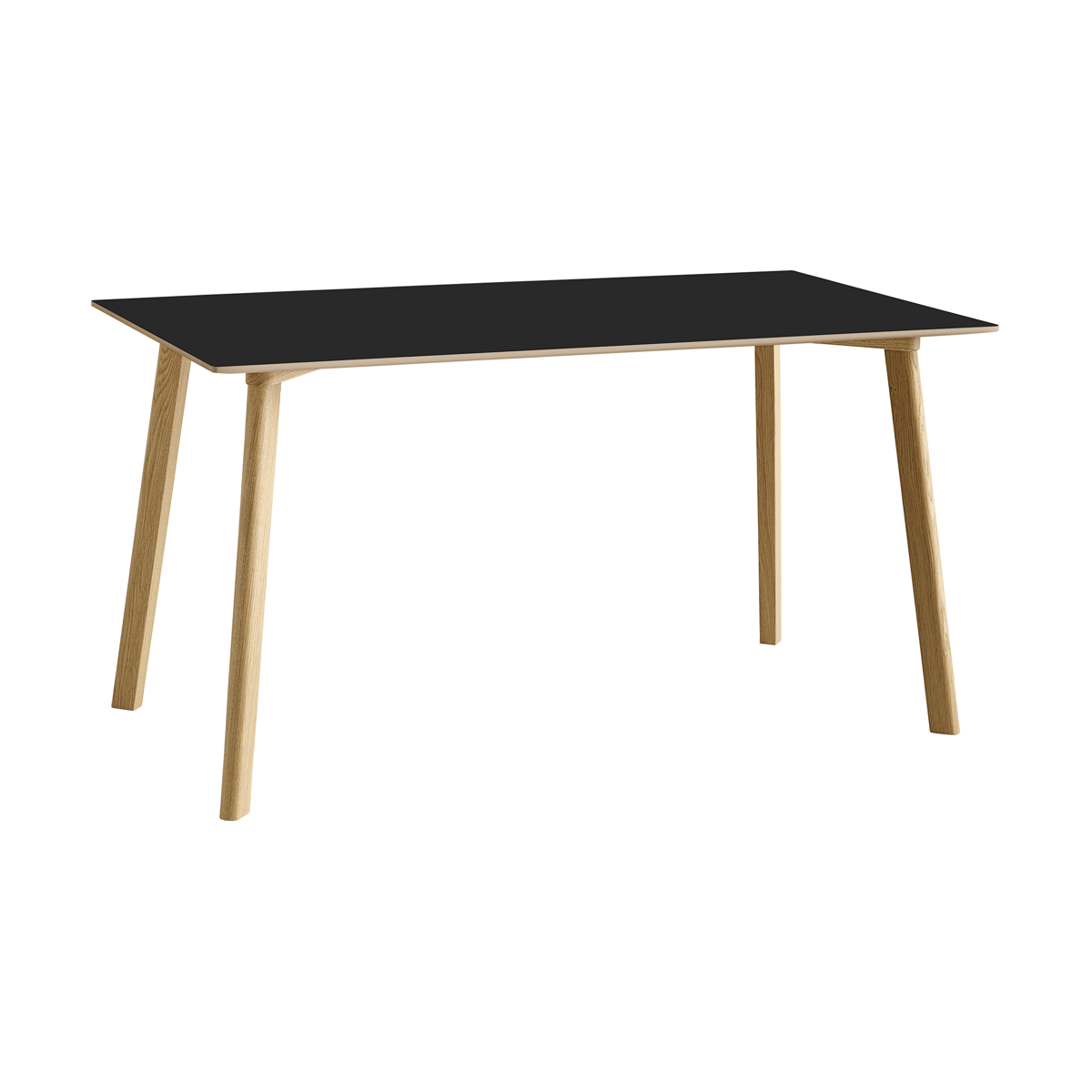 HAY CPH210 Deux 2.0 bord 75x140 cm Black laminate-lacquered oak