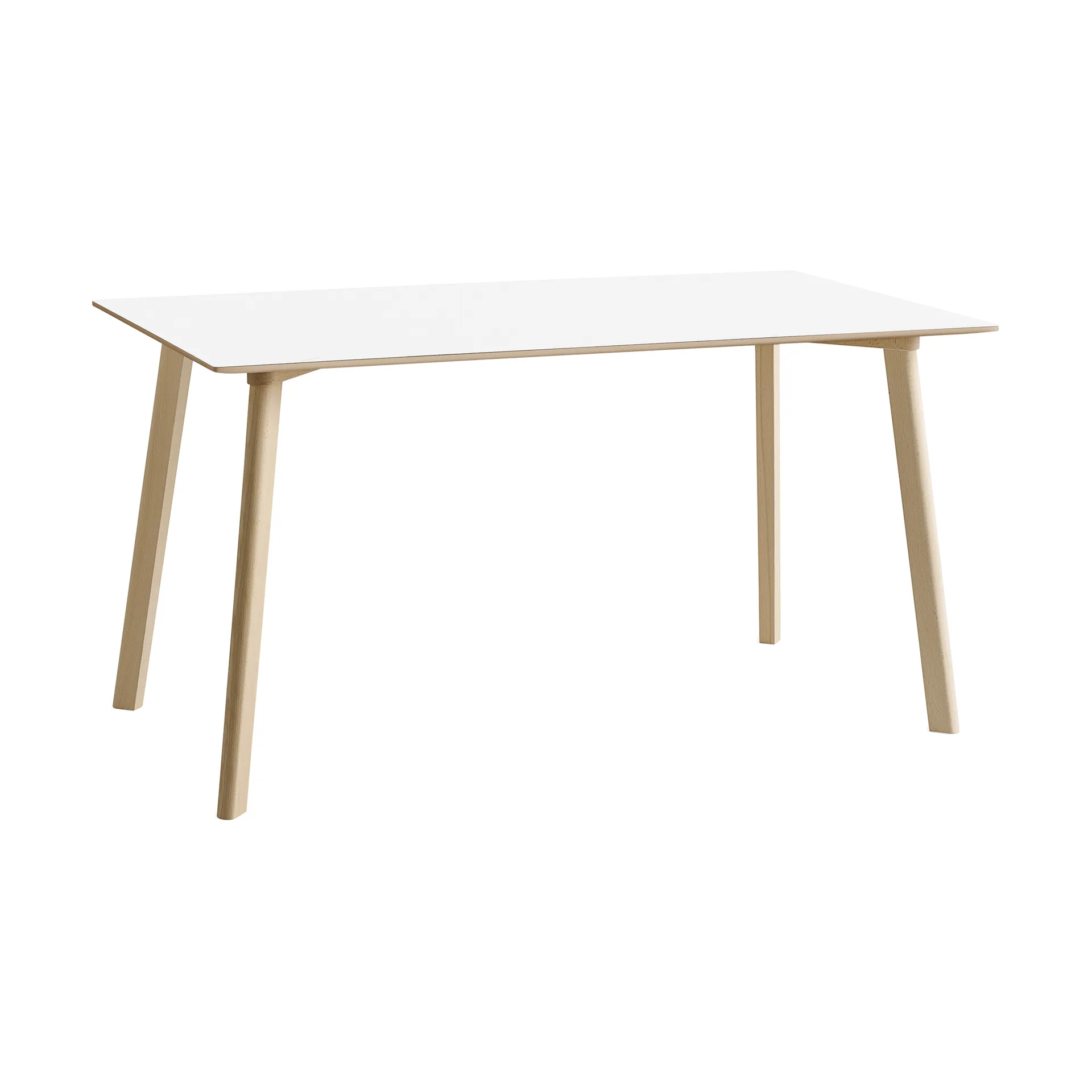 CPH210 Deux 2.0 bord 75x140 cm, Pearl white-untreated beech HAY