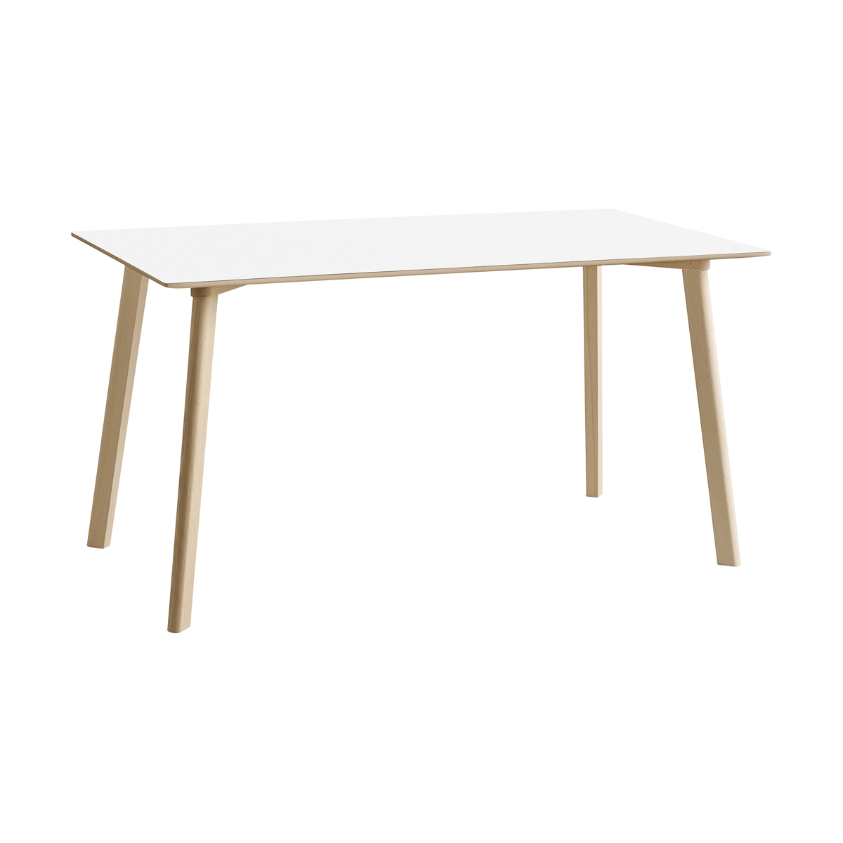 HAY CPH210 Deux 2.0 bord 75x140 cm Pearl white-untreated beech