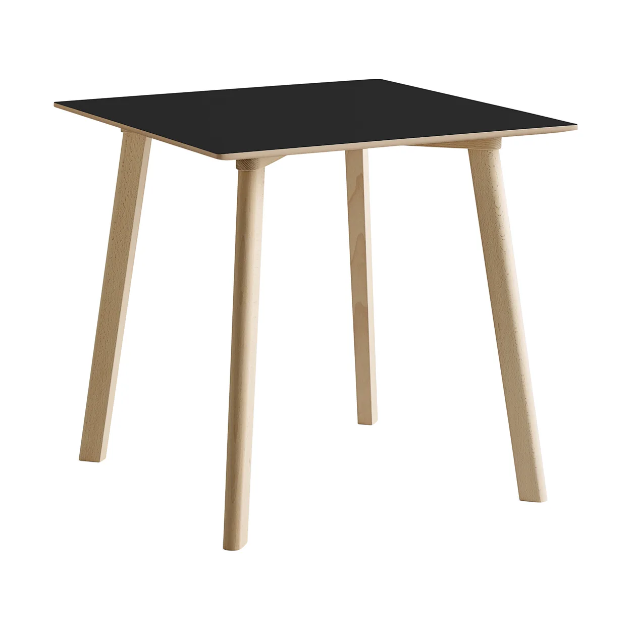 HAY CPH210 Deux 2.0 bord 75x75 cm Black laminate-untreated beech
