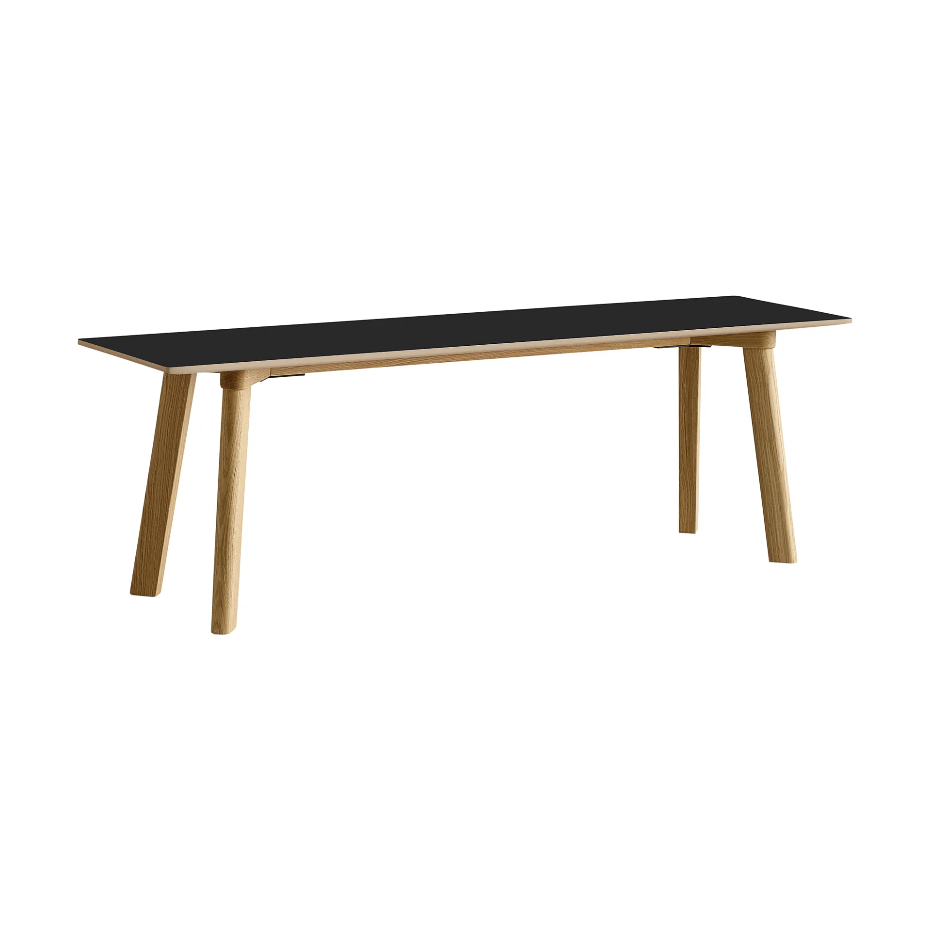 CPH215 Deux 2.0 bänk 140 cm, Black laminate-lacquered oak HAY