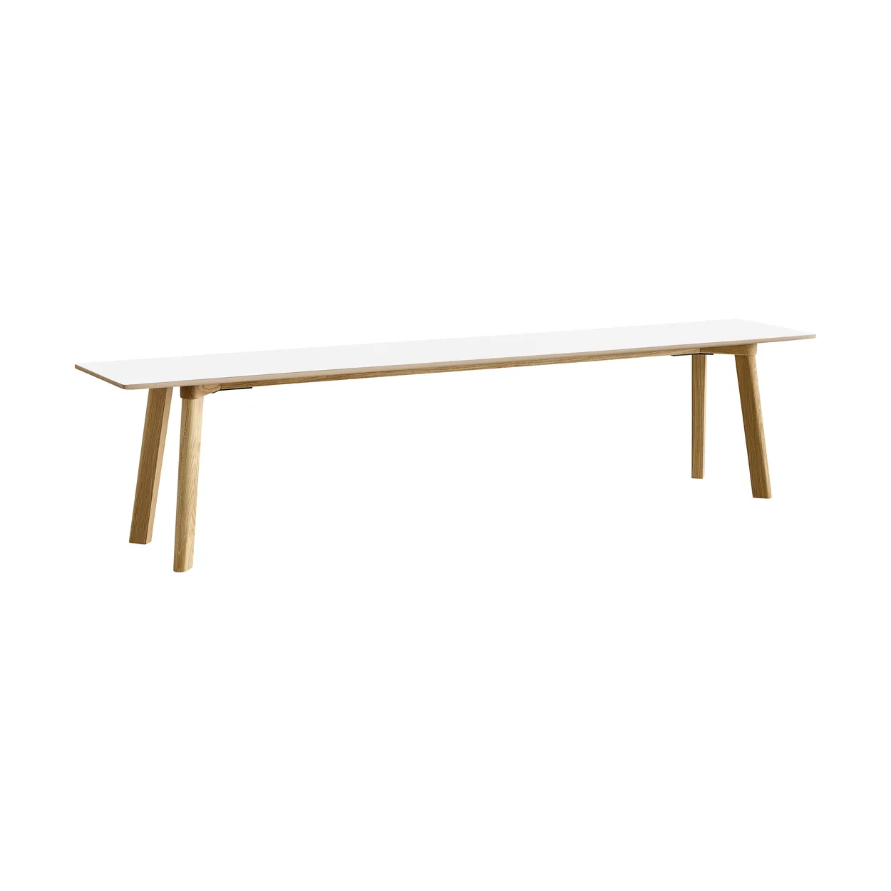 HAY CPH215 Deux 2.0 bänk 200 cm Pearl white-lacquered oak