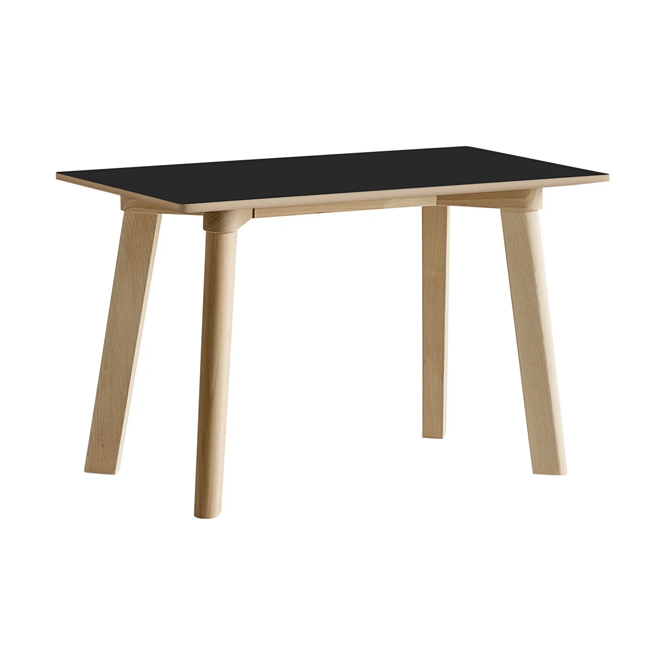 CPH215 Deux 2.0 bänk 75 cm, Black laminate-untreated beech HAY