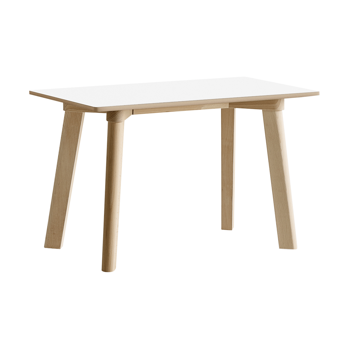 HAY CPH215 Deux 2.0 bänk 75 cm Pearl white-untreated beech