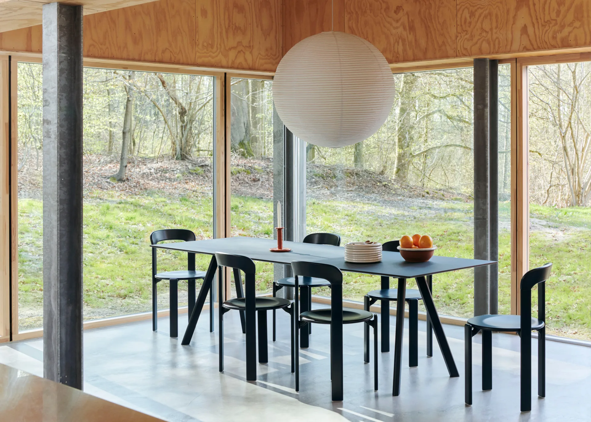 CPH30 2.0 matbord 90x200 cm, Lacquered oak-oak veneer HAY