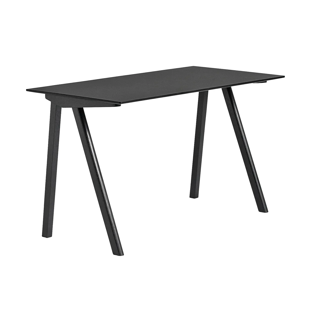 HAY CPH90 2.0 skrivbord 65x130 cm Black linoleum-lacquered oak