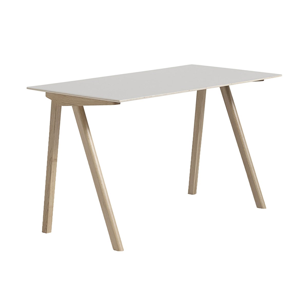 HAY CPH90 2.0 skrivbord 65x130 cm Off white linoleum-lacq. oak