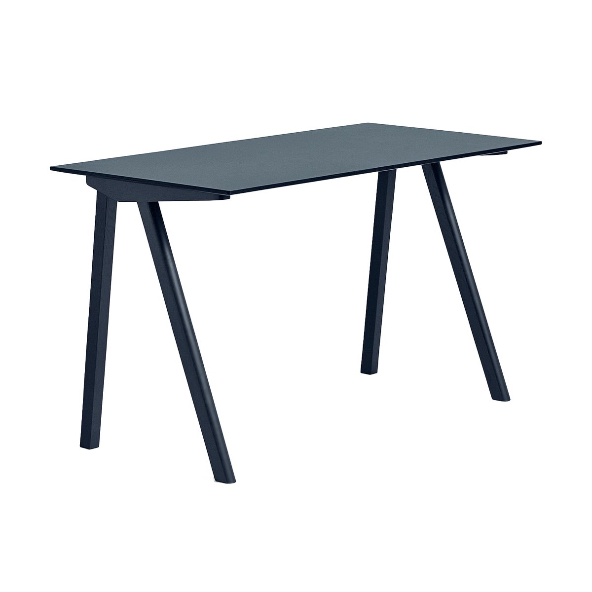 HAY CPH90 2.0 skrivbord 65x130 cm y blue linoleum-Deep blue